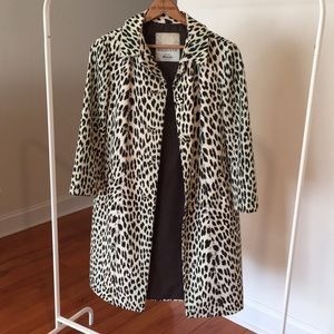 Vintage French Royal Blizzand Leopard Swing Coat